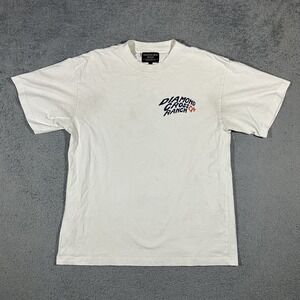 Diamond Cross Ranch White Cowboy Shirt Men's Size Medium #3232